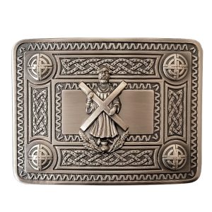 Buckle - Celtic Knot & St. Andrew - Antique Finish