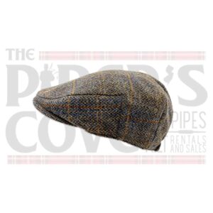 Arthur Jumbo Herringbone Felt Flat Cap